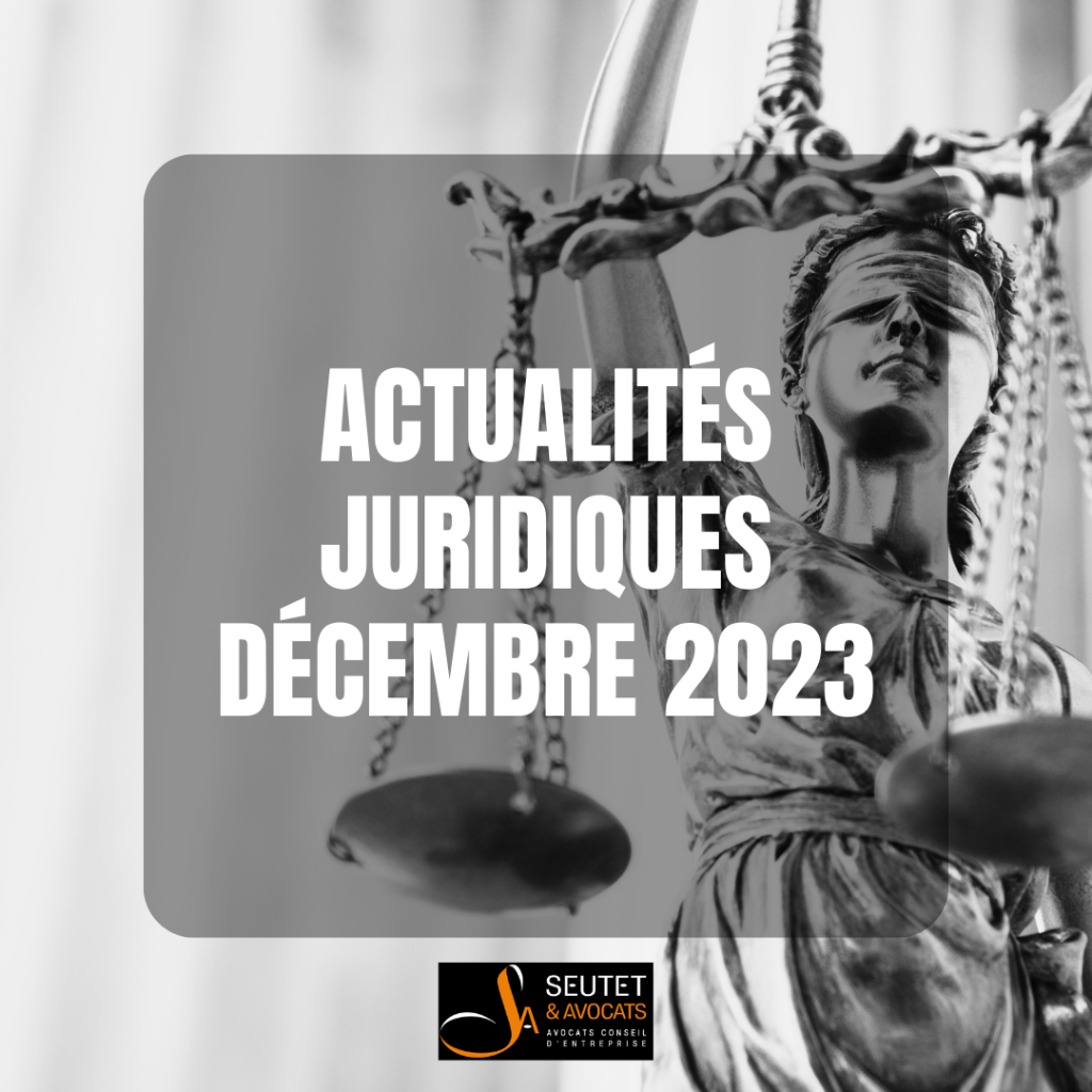 actualités juridiques décembre 2023